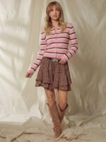 Elorivane Women Crewneck Button Front Cardigan, Long Sleeve Western Cowgirl Fall Winter Country Sweater - Image 36