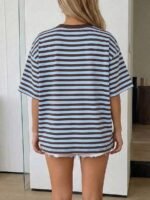 Elorivane Women's Oversized Loose Tee, Casual Summer Vacation - Image 41