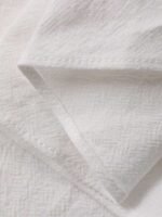 Elorivane Plus Size White Shirt, Lapel Half-Open Tie Hem Long Sleeve Spring Autumn Blouse - Image 49