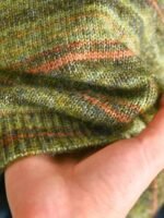 Elorivane Plus Size Olive Green Sweater, Gradient Tie-Up Bow Knit Top, French Minimalist Autumn Winter Date Office Top - Image 6