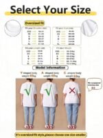 Elorivane Women's Oversized Loose Tee, Casual Summer Vacation - Image 64