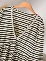 Elorivane Plus Jacquard Top, Apricot Lace Trim Fall Blouse - Image 14