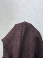 Elorivane Plus Size Lace Collar Deep V Neck Blouse, Brown Waist-Cinching Long Sleeve Top for Spring Autumn - Image 8