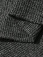 Elorivane Plus Size Solid Sweater, Fitted Long Sleeve Pullover Elegant Commuter Autumn Winter Base Layer Top - Image 8