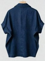 Elorivane Plus Size Halloween Bat & Pumpkin Print Shirt - Image 23