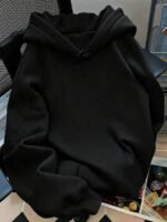 Elorivane Women's Black Glitter Hoodie, Rhinestone Wing Design Cute Casual Sweatshirt for Autumn Back To School - Image 30