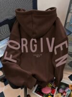 Elorivane Women's FORGIVEN Christian Hooded Sweatshirt, Cozy Casual Long Sleeve - Image 31