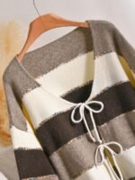 Elorivane Plus Size Heart Knit Cardigan, French Elegant Floral Sweater, Autumn Winter Outerwear - Image 13