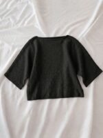 Elorivane Women's Grey Boat Neck Sweater, Minimalist Street Style - Image 30