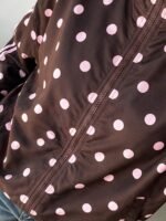 Elorivane Women Polka Dot Striped Plaid Lapel Jacket, Loose Long Sleeve Casual Fall Winter Shirt, Back To School Elegant Apparel - Image 6