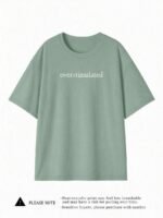 Elorivane Women's Plus Size Overstimulated Graphic Tee, Loose Fit Casual Summer - Image 3
