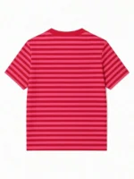 Elorivane Women's Pink-Brown Striped Y2K Tee, Casual Summer - Image 57