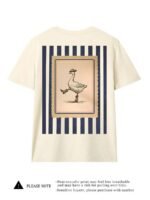 Elorivane Women's Cowboy Goose Print Tee, Casual Summer - Image 10
