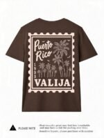 Elorivane Women's Seaside Coconut Palm Graphic Tee, Round Neck Casual Short Sleeve Top for Spring Summer Vacation - Image 13