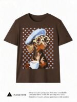 Elorivane Women's Polka Dot Dachshund Tee, Casual Minimalist Summer - Image 20