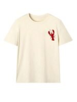 Elorivane Women's Striped Lobster Graphic Tee, Round Neck Casual Summer Vacation - Image 13