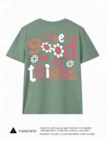 Elorivane Women's Plus Size Beach Quote Graphic Tee, Casual Summer - Image 3