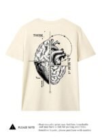 Elorivane Women's Heart Mind Balance Art Graphic Tee, Casual Summer - Image 3