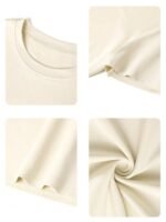Elorivane Women's White Vintage Sea Otter Biology Tee, Plus Size Round Neck Casual Summer - Image 5