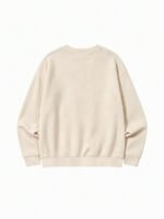 Elorivane Women's Light Grey Y2K Sweatshirt, Angel Wings Sequin Embroidery Dropped Shoulder Fall - Image 4