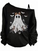 Elorivane Plus Size Moon & Star Print Sleeveless Camisole Long Sleeve T-Shirt for Spring Summer Spring Break Fall - Image 17