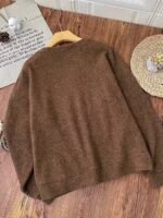Elorivane Minimalist Crew Neck Long Sleeve Sweatshirt - Image 11