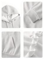 Elorivane Women's Light Grey Angel Wings Sweatshirt, Sequin Embroidery Y2K Dropped Shoulder Fall - Image 5