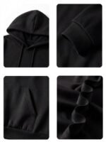 Elorivane Women Y2K Solid Color Hooded Pullover Sweatshirt, Casual Yellow Fall Back To School Hoodie - Image 26