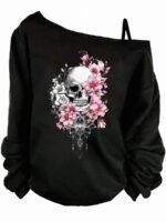 Elorivane Plus Size Moon & Star Print Sleeveless Camisole Long Sleeve T-Shirt for Spring Summer Spring Break Fall - Image 32