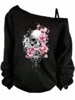 Elorivane Plus Size Moon & Star Print Sleeveless Camisole Long Sleeve T-Shirt for Spring Summer Spring Break Fall - Image 35