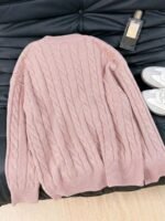Elorivane Women's Minimalist V-Neck Loose Knit Sweater | Low-Key Vintage Brown Pullover Fall - Image 40