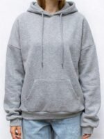 Elorivane Women's Light Grey Angel Wings Sweatshirt, Sequin Embroidery Y2K Dropped Shoulder Fall - Image 28