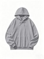 Elorivane Women's Light Grey Angel Wings Sweatshirt, Sequin Embroidery Y2K Dropped Shoulder Fall - Image 31