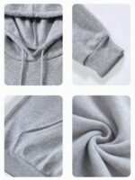 Elorivane Women's Light Grey Angel Wings Sweatshirt, Sequin Embroidery Y2K Dropped Shoulder Fall - Image 32