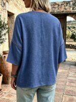 Elorivane Plus Size Round Neck Shirt, Casual Resort Autumn Women Top - Image 14
