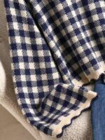 Elorivane Plus Size Black White Plaid Sweater, 80s Style Long Sleeve Versatile Autumn Casual Top - Image 29