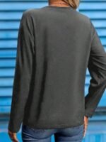 Elorivane Plus Size Witch Hat Print Crew Neck Long Sleeve Top for Fall Daily Wear - Image 13