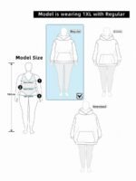 Elorivane Plus Size Letter Print Round Neck Sweatshirt for Autumn Winter Casual Wear - Image 33