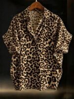 Elorivane Plus Size Halloween Bat & Pumpkin Print Shirt - Image 35