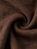 Elorivane Plus Size Solid Color Drop Shoulder Loose Knit Sweater for Autumn Winter - Image 28