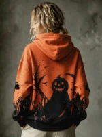 Elorivane Plus Size Women Vintage Floral Print Long Sleeve Sweatshirt, Autumn Winter Casual - Image 6