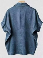 Elorivane Plus Size Halloween Bat & Pumpkin Print Shirt - Image 15