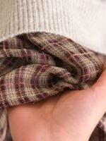 Elorivane Plus Contrast Plaid Drop Shoulder Sweater - Image 8