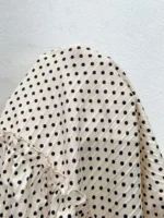 Elorivane Plus Size Blue Floral Blouse, V-Neck Tie Long Sleeve Top, Daily Commute Going Out Wear - Image 19