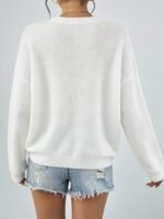 Elorivane Minimalist Crew Neck Long Sleeve Sweatshirt - Image 6