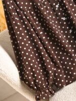Elorivane Plus Size Polka Dot Shirt, Long Sleeve Button Casual Spring Autumn Daily Outwear - Image 6