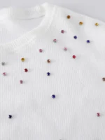 Elorivane Minimalist Crew Neck Long Sleeve Sweatshirt - Image 7