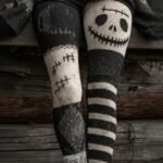 Elorivane Plus Size High Waisted Halloween Print Leggings Stylish Comfortable for Everyday Halloween Wear