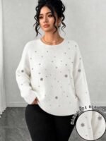 Elorivane Minimalist Crew Neck Long Sleeve Sweatshirt - Image 16