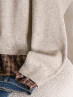 Elorivane Plus Contrast Plaid Drop Shoulder Sweater - Image 7
